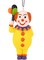 Tree Buddees Creepy Clown Holding a Bloody Hatchet Halloween Ornament